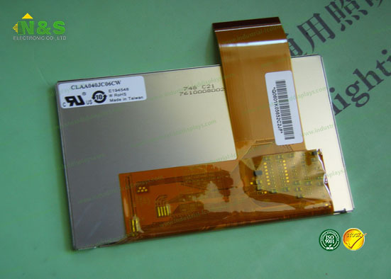 CLAA040JC06CW 4.0 inch Industrial LCD Displays 16.7M 8bit Frequency 60Hz