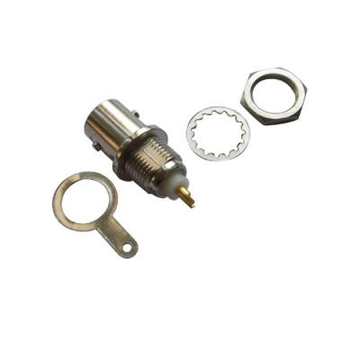 Da câmera fêmea do conector coaxial do CCTV da arruela da porca da solda do anteparo BNC adaptador video