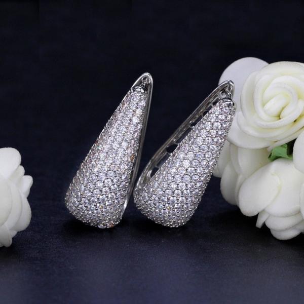 Fashion jewellery Gold Plated AAA CZ Earrings for Women Ladies jewelry earrings necklace jewelry set