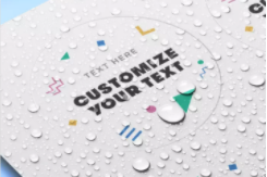 Стикеров ярлыка Oilproof штейновая лакируя подделка косметических анти-