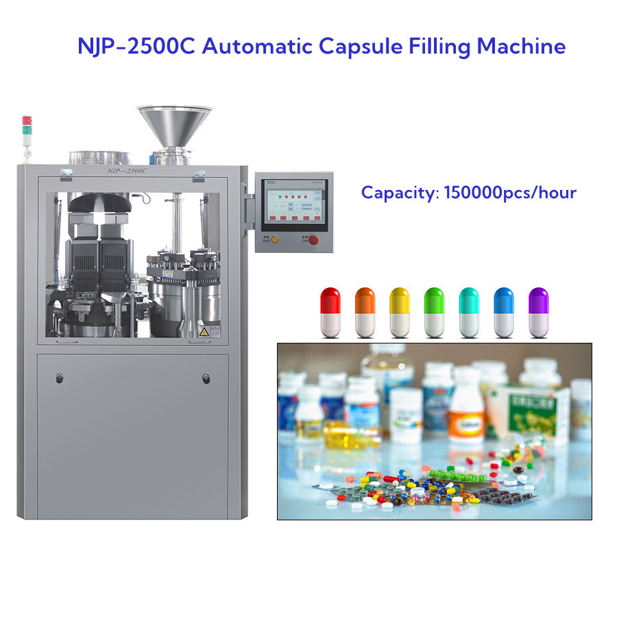 NJP-2500C Капсулозаполнитель Авто Капсулозаполнитель Размер машины 000 GMP Standard