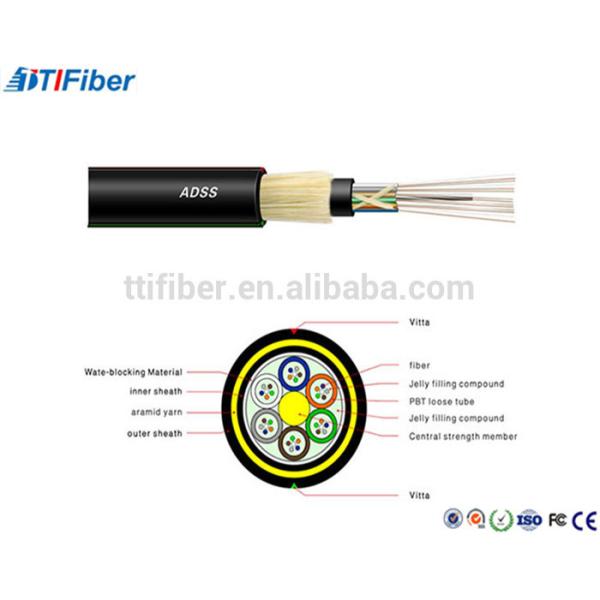 ADSS Single Mode G652D 96 144 Core Fiber Optic Cable Roll