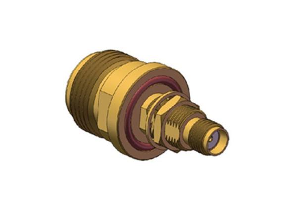 Adaptador de PTFE hermeticamente do tipo N Feminino para SMA Feminino