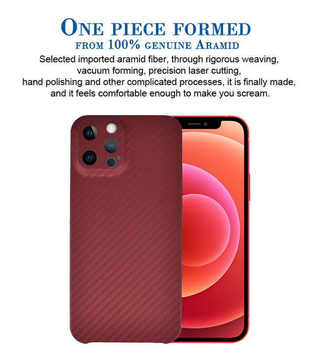 SGS случая Aramid предохранения от красной цветной камеры полный на iPhone 12 Pro Макс