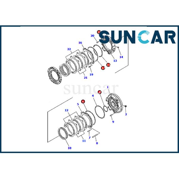 Komatsu D65P-12 Bulldozer Spare Parts for Machinery repair shops