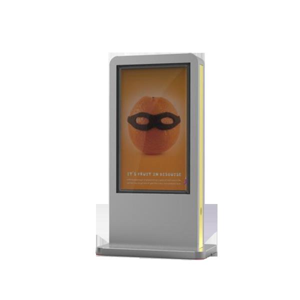 Android OS RSS Outdoor Digital Signage Displays Floor Stand 2000nits