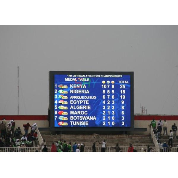 10mm Outdoor Full Color LED Display , High Brightness Stadium LED Screen
