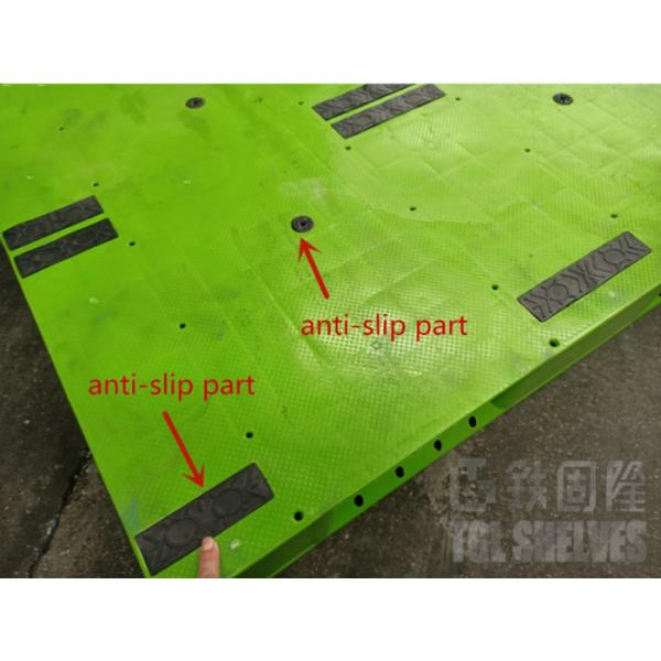 Heavy Duty Plastic Euro Pallets 17.5kgs Weight 6T Static load