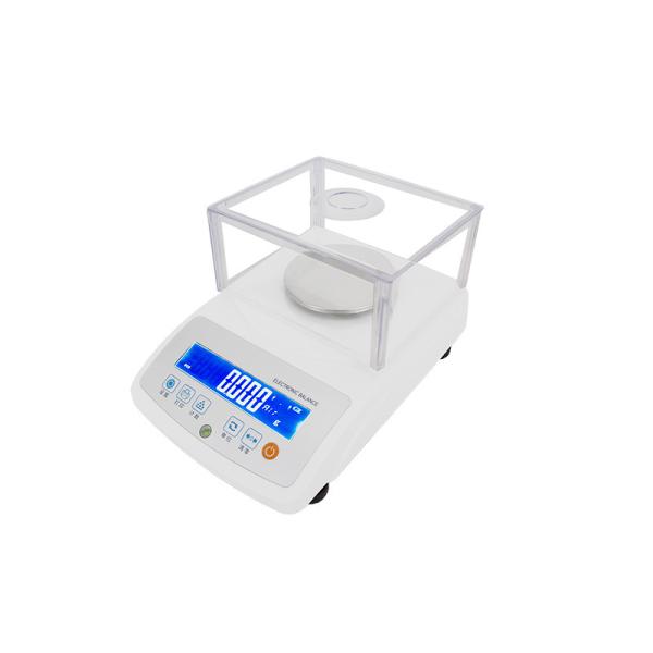 Balanza de masa electrónica digital de laboratorio con comunicación y precisión de 0,1 g