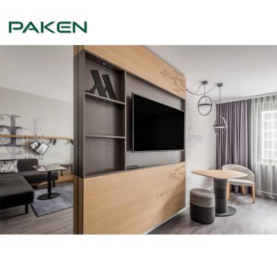 O hotel personalizado do fundo da tevê do armário dos painéis de parede interior fixou a mobília para o hotel de 5 estrelas