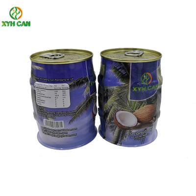 FDA CMYK que imprime latas do metal da expansão 400ML para a embalagem do óleo de coco