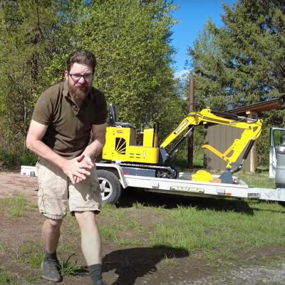 ZM10 Kubota Engine Diesel Digger Mini Pelle 1 Ton Excavator Machine