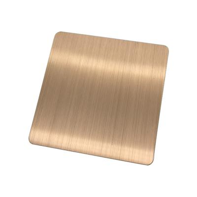 China Factory Price PVD coating Hairline Finish Fingerprint-resistant Stainless Steel Sheet