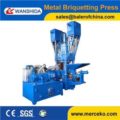 PLC control Y83-6300 Scrap Metal Briquetting Press to making metal chips from turning mill lathe