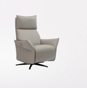 Home Furniture Hotel Lobby Hall Leather Accent Chair Revolving Leisure Chair