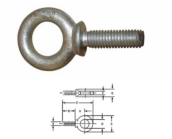 JTR-BN08 Shoulder Type Machinery Eye Bolts S-279