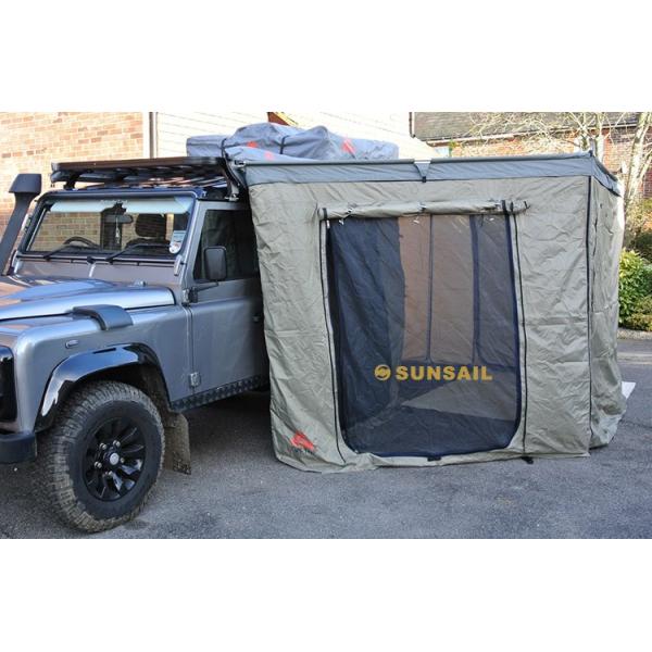 Canvas Camping Tent with Side Awning Four-Season and Breathable Fabric