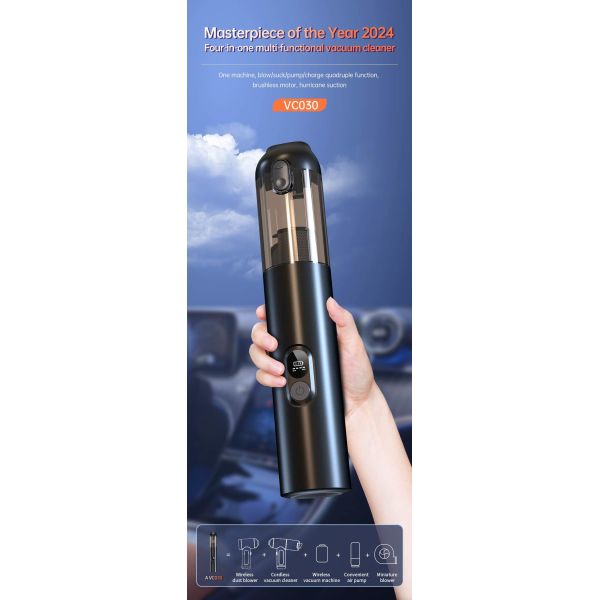 High Power 14000Pa Car Vacuum Cleaner Cordless Portable Strong Suction