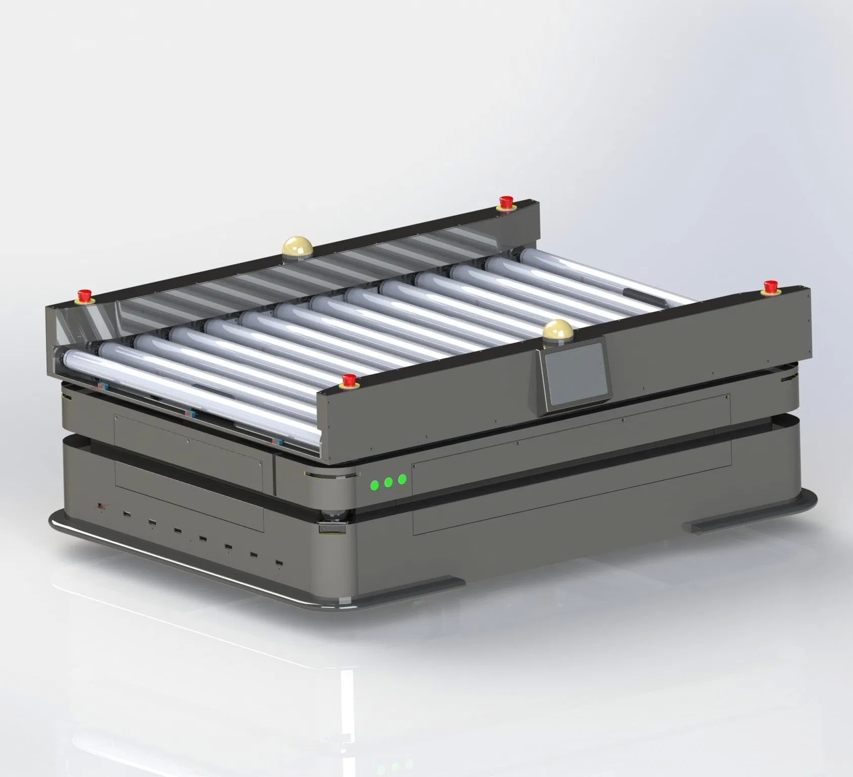 Wellwit 600kg Capacity Lidar Slam Roller Robot Differential Wheel Conveyor