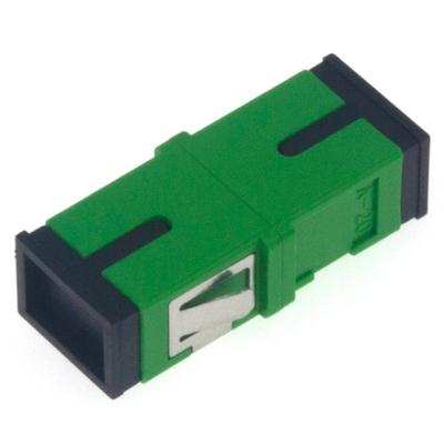 Único SC multimodo ao adaptador plástico simples da fibra ótica do SC sem flange