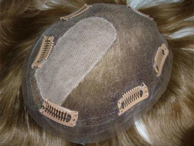 Toupee pour homme à densité moyenne Toupee pour homme avec pinces