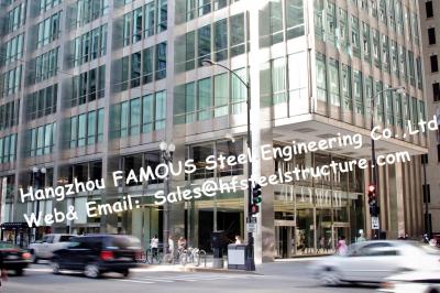 Q345B Commercial Steel Buildings Project Design And Build , Easy Installation