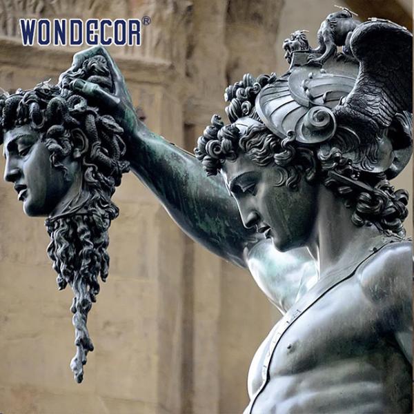 Bronze Perseus Beheading Medusa Statue 3D 2D Masterpiece