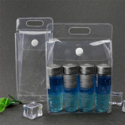 Transparent PVC Cosmetic Bag , Clear Plastic Makeup Bag With Zipper