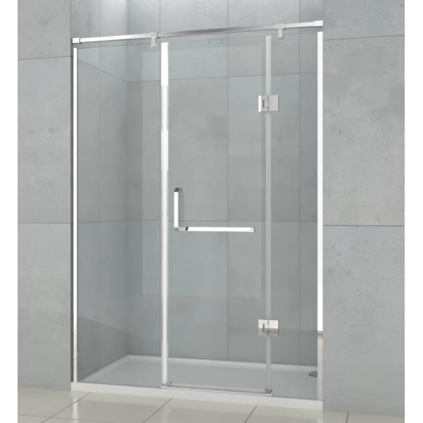 25 Perfil de puerta de ducha cuadrada Instalación fácil con accesorios de hardware