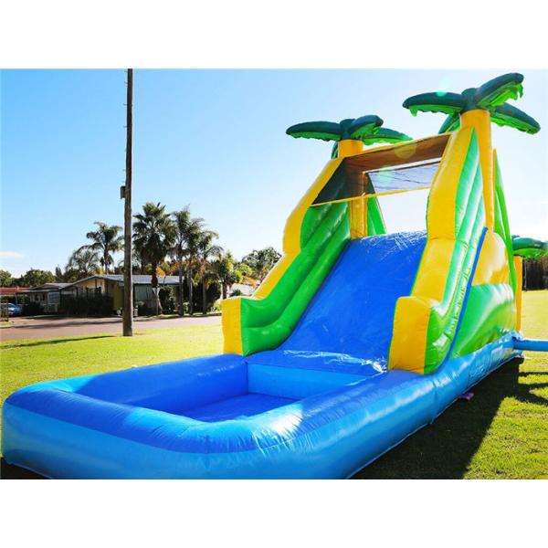 Водные горки 9mL X 3mW x 4.5mH промышленного жилого тропического небольшого бассейна раздувные