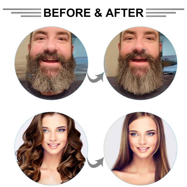 5.7cm Preventing Knotting Negative Ion Straight Hair Comb Ion Beard Brush