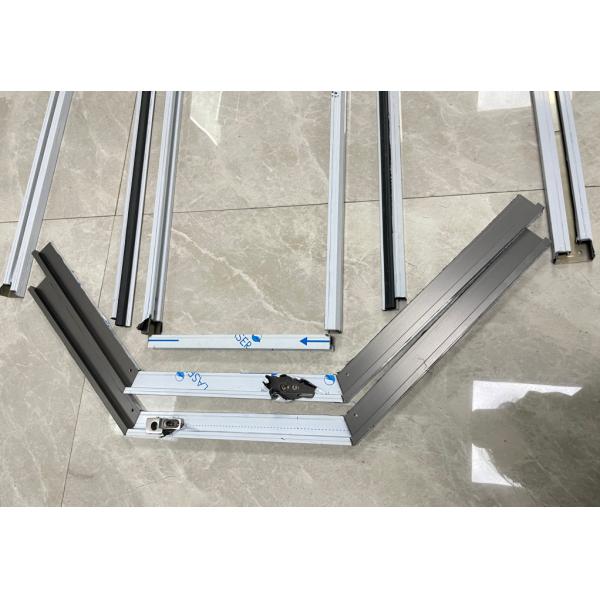 Shower Room Glass Door Partition Stainless Steel 304 Material Diamond Type Full Frame