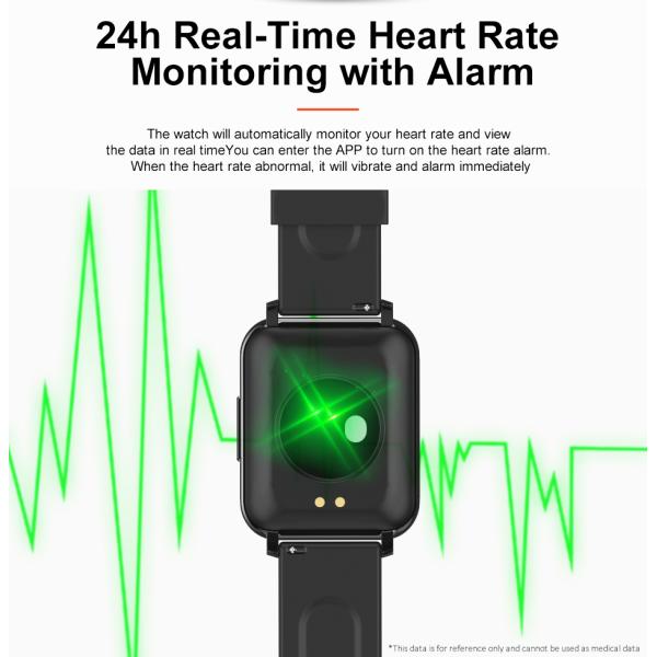 BT5.0 1,69 Smartwatch управлением музыки Smartwatch 128M экрана касания дюйма TFT