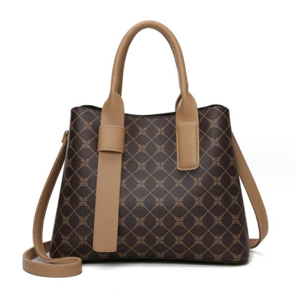 Dacron lining Double Handle Satchel Bag Messenger Tote Bag For Ladies