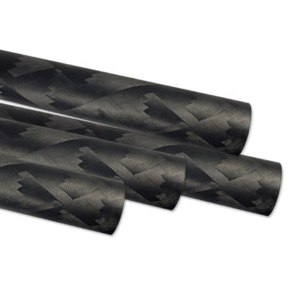 Tubos de escape de fibras de carbono de fibras de fibras de fibra de carbono 3k resistentes ao calor e duráveis para uso industrial