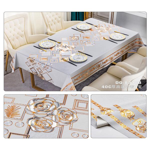 ПВХ столовая крышка для пикника на открытом воздухе Кампинг прямоугольная форма Нефтяная проницаемость Проницаемость