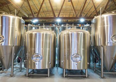 7BBL Bright Beer Tank SS304 Fabricated With 2mm Thickness Dimple Plate Jacket