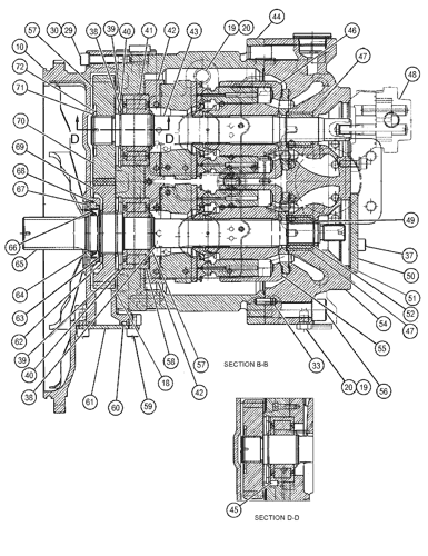 Практический E336D2 Гидравлический насос TQ, K5V160/200 5045477 TQ запасные части экскаватора