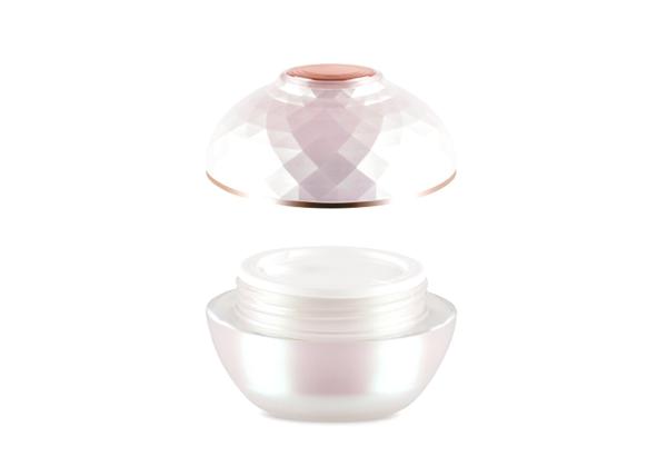 Pearlized Surface Handling Face Cream Jar / Round Acrylic Empty Makeup Jars