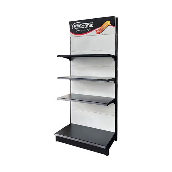 Best Selling Factory customized color size supermarket rak gondola shelving grocery store shelf exhibit shelf