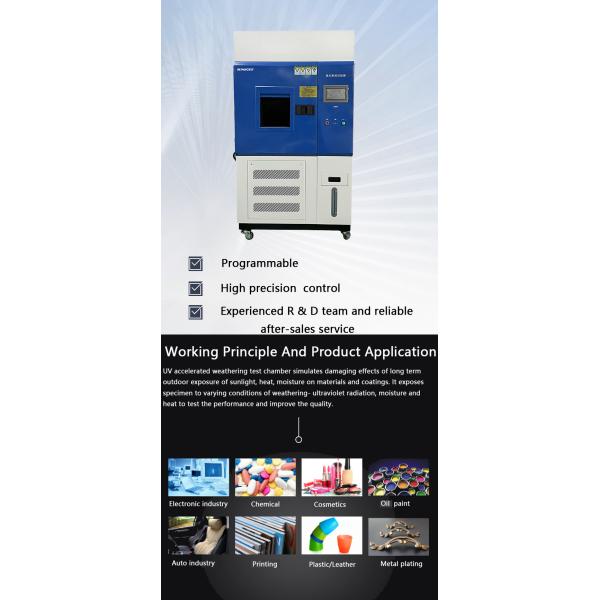 SUS-304 Blue Laboratory Environment Climatic Aging Testing Machine Xenon Lamp Weather Resistance Test Chamber