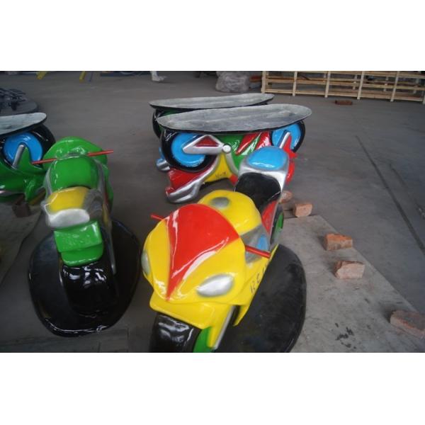 Motor Shape Children's Amusement Park Rides , Kids Carnival Car Carousel Ride