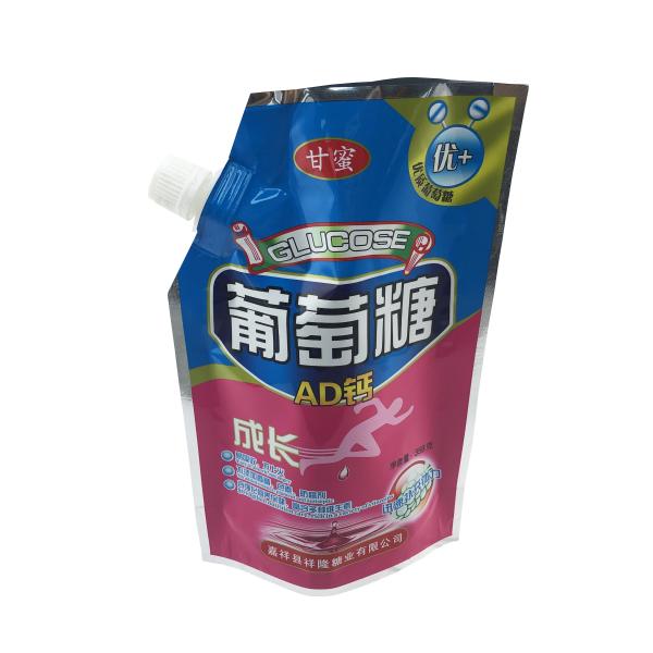OEM Reusable Food Grade stand up plastic Doy Pack Liquid Beverage Spout Pouch For Sale