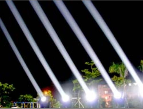 Color Changing Exterior LED Architectural Lighting Moving Head 2MΩ IP44 Waterproof