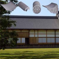 Architecture Pagode du jardin Carreaux de toit japonais Argile grise commerciale insonorisée