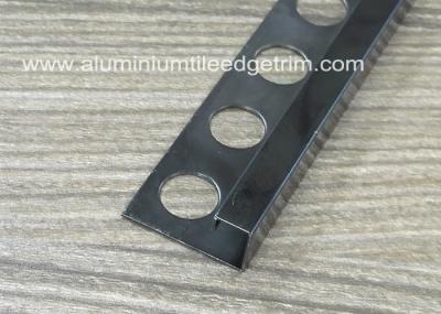 Anti Corrosion Brushed Stainless Steel Angle Trim Square Shaped Decorative Flat Edge