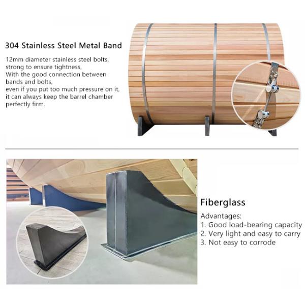 Парилка бочонка длинноволновой части инфракрасной области комнаты сауны красного кедра деревянная традиционная