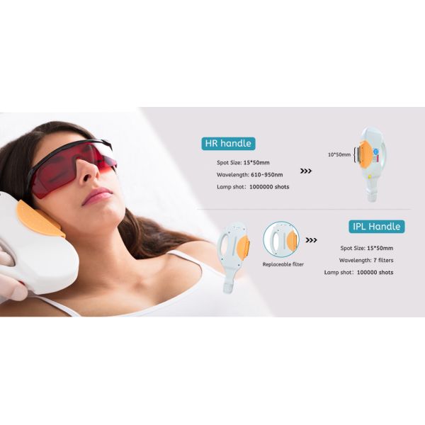 Vertical IPL DPL Hair Removal Machine Multi Wavelength Skin Treatment Platform