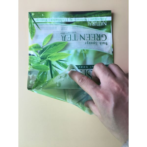 Plastic Skin Care Facial Mask Bag Customized Color Logo Printing