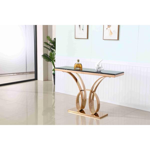 Таблица консоли комнаты прожития угла прихожей роскошной мраморной верхней нержавеющей стали низкопробная декоративная